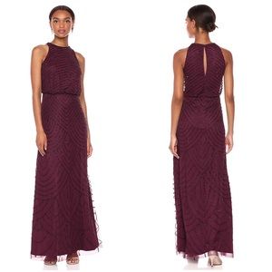 BHLDN Adrianna Papell Art Deco Bead Blouso…